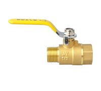 Válvula de bola pequeña latón, rosca hembra/macho 1/2'', conector válvula, adaptador acoplamiento tubería cobre for agua y aire(1I2 Female)