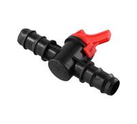 Válvula de bola PP-B para tubos de PE 16, 20, 25 mm, PN4, riego de jardín, estanques, acuicultura, industria, agua, aire, resistente, resistente a temperaturas de 0 a 80 grados (20 mm x 20 mm)