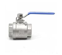 Válvula de bola puerto completo acero inoxidable hembra con válvulas rosca manija vinilo (Especificación: DN40)(DN32)