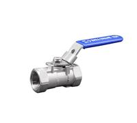 Válvula de bola reductora de acero inoxidable 304 con cierre DN8/10/15/20/25/32/40/50, 1/4", 3/8", 1/2", 3/4", 1"-2", BSPT hembra(3/4")