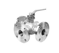 Válvula de bola tipo T/L de 3 vías DN20 Q44/Q45F-16P válvula desviadora de inversión de acero inoxidable 304 1 Uds(L Type)