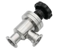 válvula de bola Válvula de ángulo de válvula deflectora de alto vacío manual tipo L de acero inoxidable Válvula de aleta de vacío Válvula de seguridad de gas KF16 KF25 KF40 KF50 1 pieza(KF50)