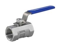 Válvula de bola Válvula de bola de acero inoxidable 1/4”3/8" 3/4" 1" 1-1/4" 1-1/2" 2" Interruptor de válvula de tubería de agua de grifo roscado DN15-DN50, 1 pieza(SS316L,0.25 Inch)
