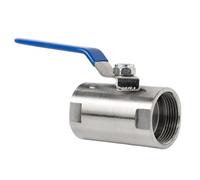 Válvula de bola Válvula de bola de tipo ancho 1/4 u201d3/8 "3/4" 1 "1-1/4" 1-1/2 "2" Interruptor de válvula de tubería de agua de grifo roscado DN8-DN50 medio acero 1 Uds(3/8 Inch)