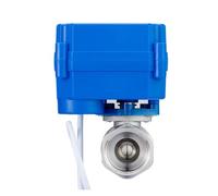 válvula de bola Válvula de bola eléctrica bidireccional de acero inoxidable DN15 1/2 "DC5V DC12V DC24V AC220V CR01 CR02 CR03 CR04 CR05 válvula motorizada for agua(DC12V CR01)