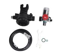 Válvula de Buceo Transpirable para Submarinismo (bucear), Conjunto de regulador de cilindro de oxígeno de 1 l para equipo de buceo con válvula de reducción de presión, Como se muestra en la