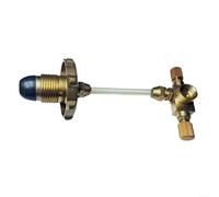 Válvula de burbuja exterior para cartuchos de gas, adaptador de hornillo de camping, de latón, compacto, 6 x 6,3 x 4,7 cm, compatible con varios quemadores y calentadores de tiendas