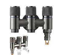 Válvula de Cambio de Agua de 3 Vías, Conexión Roscada de 1/2 Pulgada,válvula de esquina de llenado de agua de 3 vías, válvula de control de cambio de agua,Adecuada para Lavadoras, Inodoros