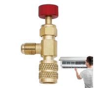 Válvula De Carga De Refrigerante - Válvula De Bola Para Aire Acondicionado, Adaptador De Fluoración Portátil | Válvula De Control De Carga De Metal Para Acondicionadores, Reparación De Aire