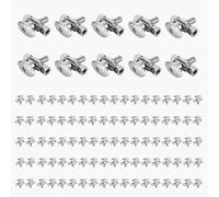 Válvula de cierre angular de doble salida - Entrada FIP de 1/2" x salidas de compresión de 3/8" - Válvula de cierre duradera de latón cromado(100pack PEXpackCrimp)