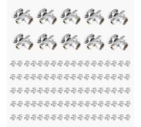 Válvula de cierre angular de doble salida - Entrada FIP de 1/2" x salidas de compresión de 3/8" - Válvula de cierre duradera de latón cromado(100pack FIP)