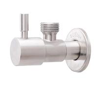 Válvula De Cierre De Ángulo De Cuarto De Vuelta Válvulas Triangulares De Grifo De Acero Inoxidable 304, Válvula De Cierre De Ángulo De Cierre Con Mango Redondo G1/2