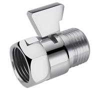 Válvula de cierre de cabezal de ducha de 1/2 pulgadas, ahorro de agua, con cartucho de cerámica, válvula angular densa para ducha de mano, bidé y manguera de jardín, regulación de flujo de agua ligera