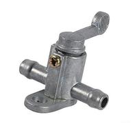 Válvula de cierre de combustible de 5/16 pulgadas en línea recta interruptor de tanque de gas para bicicleta motorizada para mini para Baja Tao Tao Válvula de repuesto de llave de gasolina plateada