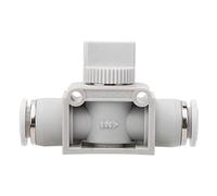 Válvula de Cierre de Plástico, Conector de Acoplamiento Rápido, 10mm - Material Resistente, Diseño Compacto, Ideal para Equipos Neumáticos Automáticos (10)