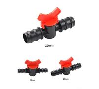 Válvula de cierre de tubería de polietileno con conector de bola PN4 manguera de goteo nominal de presión 16 20 25 mm resistente al agua y productos químicos (16 mm x 16 mm)
