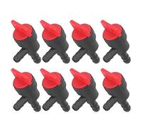 Válvula de cierre decombustible, 8 piezas 90 grados recta 1/4 pulg. Válvula de corte decombustible de gas en línea Piezas de cortacésped de motor pequeño para OEM TC35857, 731