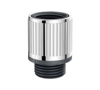Válvula de cierre del cabezal ducha, control flujo agua for rociador manual, interruptor apagado, piezas baño ABS, regulador, válvula parada, desviador brazo(Silver)