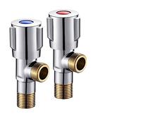 Válvula de cierre doble, mezclador de fregadero de cocina de acero inoxidable, válvula de inyección de agua, calentador de agua for lavabo de baño, válvula triangular for inodoro, 1 Uds.(C Cold Water