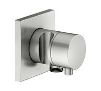 Válvula de cierre empotrada KEUCO IXMO, 1 consumidor con conexión de manguera y soporte de ducha con mango confort, roseta cuadrada, 59541061202, Color: acabado en acero inoxidable