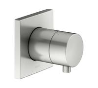 Válvula de cierre empotrada KEUCO IXMO para 1 consumidor con maneta Comfort, roseta cuadrada, 59541061002, Color: acabado en acero inoxidable