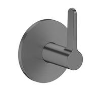 Válvula de cierre empotrado AXOR One de hansgrohe, con maneta de palanca, 48772340, Color: Cromo negro cepillado