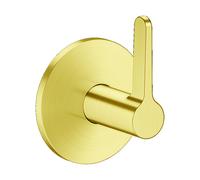 Válvula de cierre empotrado AXOR One de hansgrohe, con maneta de palanca, 48772950, Color: Latón cepillado