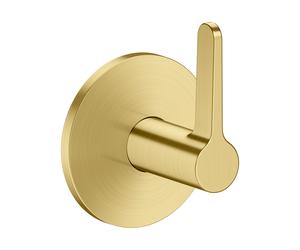 Válvula de cierre empotrado AXOR One de hansgrohe, con maneta de palanca, 48772950, Color: Latón cepillado