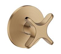 Válvula de cierre empotrado AXOR One de hansgrohe, con maneta en cruz, 48771140, Color: Bronce cepillado