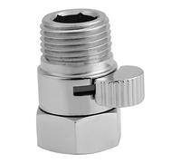 Válvula de cierre G1/2 Válvula de control de ahorro de agua con núcleo de cerámica de latón macizo para cabezal de ducha Rociador de bidé Conexión universal Resistente a la