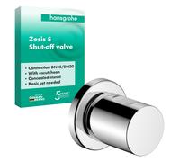 hansgrohe Zesis S - llave de paso empotrada, set básico adecuado y prolongación (25mm) disponibles por separado cromo, 74997000