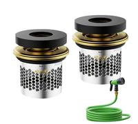 Válvula de Cierre para Cabezal de Ducha | Conjunto De Racores Conectores De Piezas,Cabezal De Ducha Con Válvula De Cierre - Para Tuberías De Agua De Bañera Acuario Y Bidé