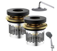 Válvula de Cierre para Cabezal de Ducha | Juego de 2 Piezas de Accesorios para Grifería - Válvula de Corte para Cabezal de Ducha,para Fontanería de Agua de Autocaravana, Bañera, Bidet y Acuario