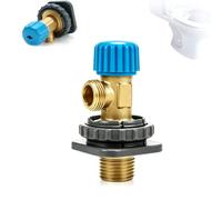Válvula de cierre para cisterna empotrada, latón de 3/8 pulgadas, compatible con cisternas Geberit 21245 8, 240269001 y K12088, para sistemas empotrados de baño