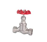 Válvula de cierre SS304 acero inoxidable tipo S 1-1/2", válvula rosca hembra DN40, globo 1.6Mpa