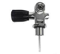 Válvula de cilindro de buceo, DIN de alta presión a adaptador de yugo, 3500PSI G3/4 M18x1.5 para tanque de buceo (G3/4 14NPSM)