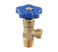 Válvula de cilindro de gas de argón de cabeza de cobre, tamaño pequeño, construcción de acero fuerte, proporciona un rendimiento fiable (cabeza de botella de dientes grandes)