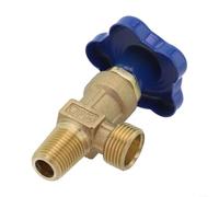 Válvula de cilindro de gas de argón de repuesto con cabeza de cobre y estructura de acero, seguridad y control eficiente de gas en herramientas domésticas e industriales (cabezal de botella de dientes