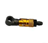 Válvula de combustible de aleación de acero mecanizado CNC, interruptor de llave de gasolina para motocicleta para mini bicicleta, cortacésped, azul (dorado)