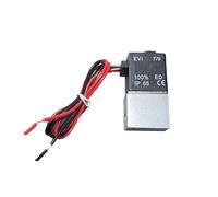 Válvula de compresor 1/4 "normalmente cerrada neumática de aluminio 12V 24V 110V 220V voltaje for aire agua aceite tubo de 8mm(AC 220V wiring)