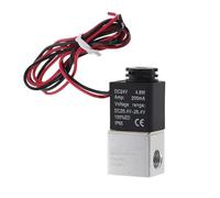 Válvula de compresor de 1/4 ", válvulas solenoides neumáticas de aluminio normalmente cerradas, voltaje de 12V y 24V for aire, agua y aceite(2V025-Wire,12V DC)
