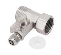 Válvula de compuerta, Adaptador de agua alimentación RO 1/2" a 1/4'' con grifo válvula bola cierre