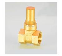 Válvula de compuerta cobre con bloqueo 1/2", 3/4" y 1", DN15, DN20 DN25, for interruptor medidor agua adaptador válvula riego antirrobo(With key,G3l4 3/4)