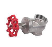 Válvula de compuerta de acero inoxidable, válvula de globo rotativa roscada hembra de latón de 0.5-4 pulgadas con mango de rueda para fontanería de agua y industrial