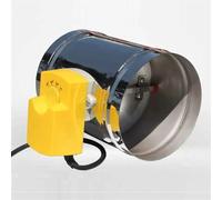 Válvula de compuerta de aire de acero inoxidable HVAC, 150MM, tubo de conducto, regulación de volumen de aire ajustable, válvula de retención eléctrica de tres posiciones, 220V