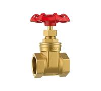 Válvula de compuerta de latón con rosca hembra G 1/2", 3/4", 1", 1-1/2" y 2", DN15, DN20, DN25, DN32, DN40 y DN50, con volante de acero y paso completo.(DN40)