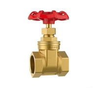 Válvula de compuerta de latón con rosca interna, DN15 DN20 DN25 G tipo diseño recto - Para agua, aceite, gas, vapor, alta presión 232 PSI Home Industrial Plumbing(DN25)