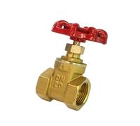 Válvula De Compuerta De Latón De 1/2" 3/4" 1' DN15-25 | Válvulas De Compuerta De Rosca Interna Con Interruptor De Agua Bidireccional De Rosca Hembra(DN25,Standard)