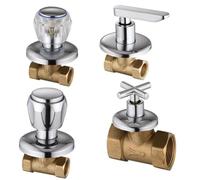 VáLvula de Compuerta de LatóN Válvula de cierre ducha latón 1/2" 3/4"