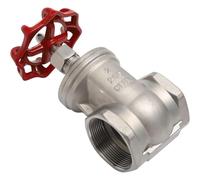 Válvula de compuerta de latón, válvula de globo giratoria roscada hembra de acero inoxidable, válvula de compuerta manual con mango de rueda, conexión NPT